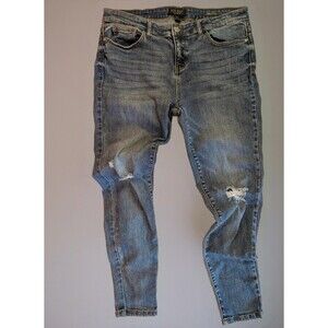 Women's Judy Blue Skinny Fit Distressed Stretch Jeans Medium Wash 15/32 XL